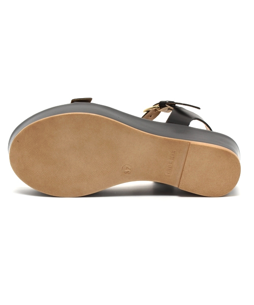 NANO universe(ナノユニバース)の「ORNELLA STEFANI/バックル付ストラップウェッジサンダル(サンダル・レディース・ブラウン/ブラック/ホワイト・37/38/36/35)」の6枚目の写真