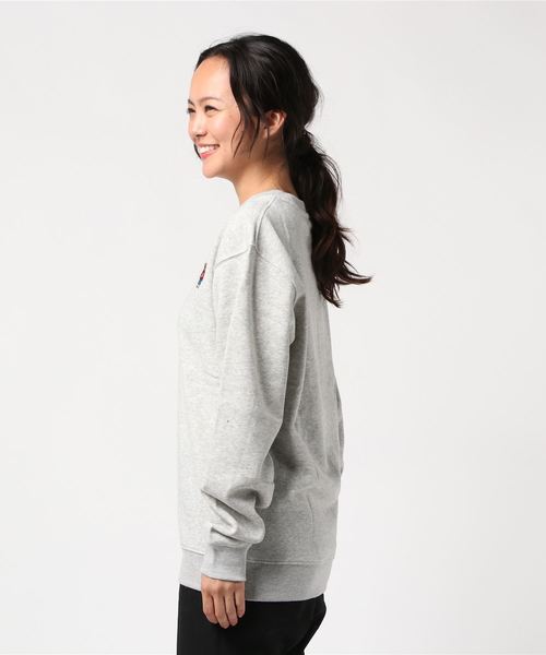 WEGO(ウィゴー)の「WEGO/【裏起毛】ワンポイントベアロゴ刺繍プルオーバークルースウェット(スウェット・メンズ・杢グレー/ホワイト/ベージュ/その他1/その他2/ホワイト系その他/ベージュ系その他・SMALL/MEDIUM/LARGE)」の8枚目の写真