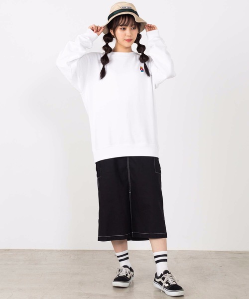 WEGO(ウィゴー)の「WEGO/【裏起毛】ワンポイントベアロゴ刺繍プルオーバークルースウェット(スウェット・メンズ・杢グレー/ホワイト/ベージュ/その他1/その他2/ホワイト系その他/ベージュ系その他・SMALL/MEDIUM/LARGE)」の13枚目の写真