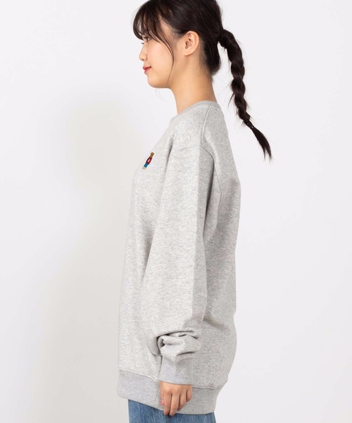 WEGO(ウィゴー)の「WEGO/【裏起毛】ワンポイントベアロゴ刺繍プルオーバークルースウェット(スウェット・メンズ・杢グレー/ホワイト/ベージュ/その他1/その他2/ホワイト系その他/ベージュ系その他・SMALL/MEDIUM/LARGE)」の21枚目の写真