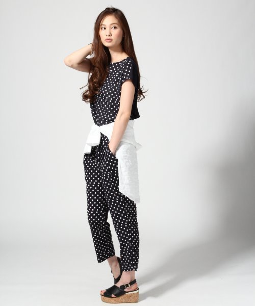 GLOBAL WORK(グローバルワーク)の「【GLOBAL WORK】フロントフハクTフレンチスリーブ/546491(Tシャツ/カットソー・レディース・ブルー/ネイビー/ブラック/グレー・LARGE/MEDIUM/SMALL)」の17枚目の写真