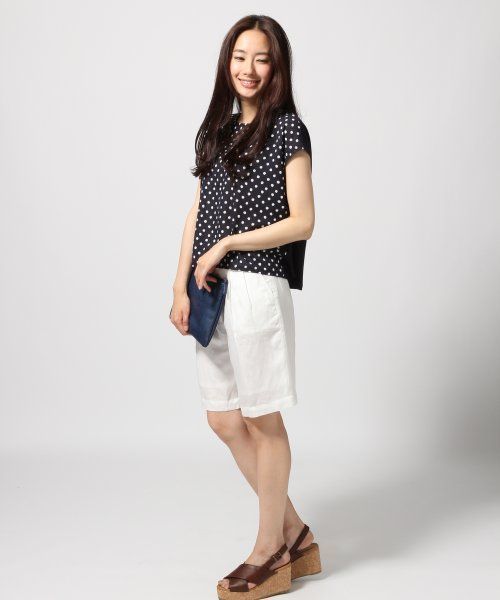 GLOBAL WORK(グローバルワーク)の「【GLOBAL WORK】フロントフハクTフレンチスリーブ/546491(Tシャツ/カットソー・レディース・ブルー/ネイビー/ブラック/グレー・LARGE/MEDIUM/SMALL)」の13枚目の写真