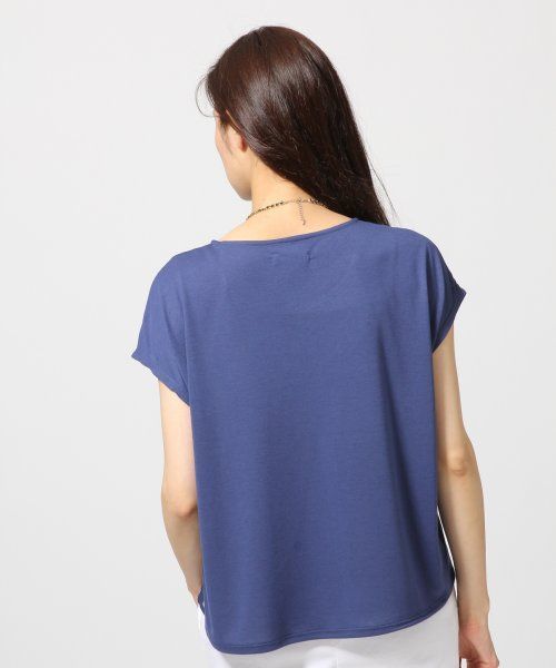 GLOBAL WORK(グローバルワーク)の「【GLOBAL WORK】フロントフハクTフレンチスリーブ/546491(Tシャツ/カットソー・レディース・ブルー/ネイビー/ブラック/グレー・LARGE/MEDIUM/SMALL)」の10枚目の写真
