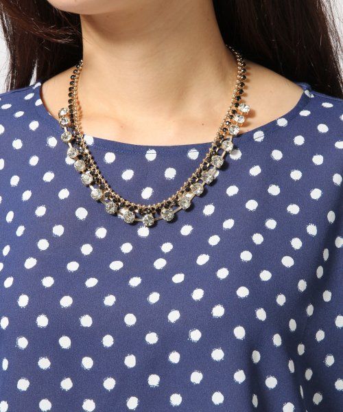 GLOBAL WORK(グローバルワーク)の「【GLOBAL WORK】フロントフハクTフレンチスリーブ/546491(Tシャツ/カットソー・レディース・ブルー/ネイビー/ブラック/グレー・LARGE/MEDIUM/SMALL)」の14枚目の写真