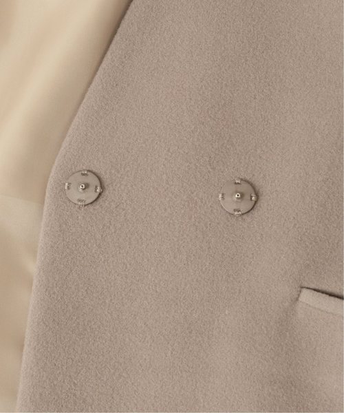 La TOTALITE（ラトータリテ）の「ダブルビーバーVネックノーカラーコート◆（ノーカラーコート・レディース・ネイビー/ナチュラル/ベージュ系その他/ピンク系その他・36/38/40）」の18枚目の写真