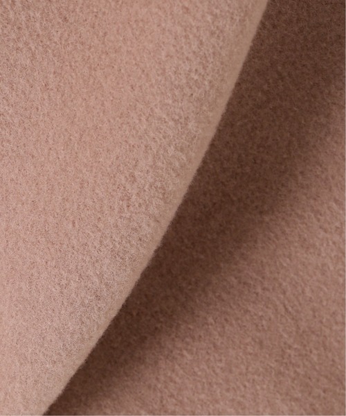 ダブルビーバーVネックノーカラーコート セール】ダブルビーバーVネックノーカラーコート◇（ノーカラー