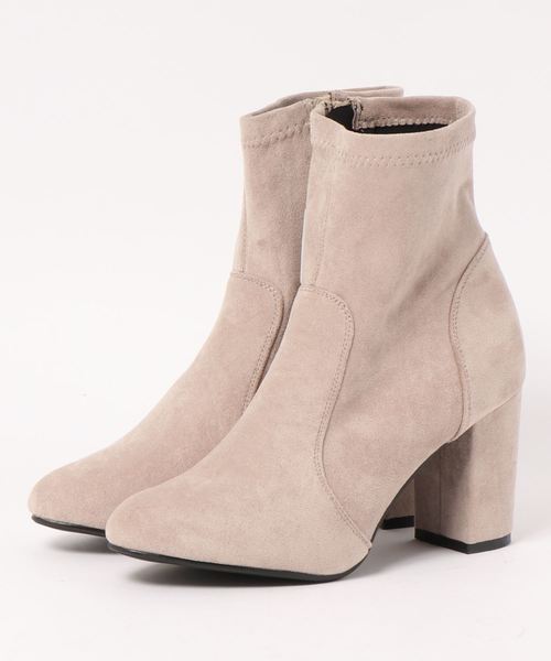 archives（アルシーヴ）の「ストレッチショートブーツ（ブーツ・レディース・ブラック/ベージュ/ブラック系その他・MEDIUM/LARGE）」の9枚目の写真