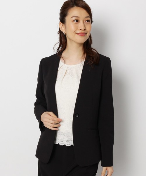 セール キャリーマンノーカラージャケット セレモニー 入卒 Web限定サイズ スーツジャケット Opaque Clip オペークドットクリップ のファッション通販 Zozotown