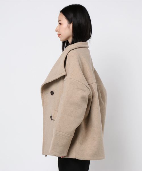 MOUSSY（マウジー）の「BIG COLLAR WOOL SHORT コート（ピーコート 