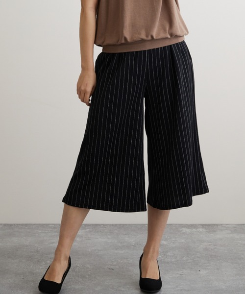 Coo+i(クーイ)の「フレア ガウチョパンツ(スウェットパンツ・レディース・ブラック系その他/ネイビー/ピンク/ブラック/グレー/ホワイト/ベージュ/キャメル/オレンジ/ホワイト系その他/カーキ/ワイン/テラコッタ・FREE)」の4枚目の写真