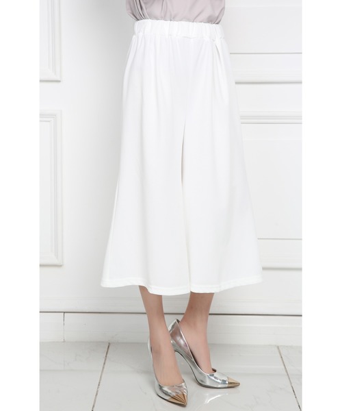 Coo+i(クーイ)の「フレア ガウチョパンツ(スウェットパンツ・レディース・ブラック系その他/ネイビー/ピンク/ブラック/グレー/ホワイト/ベージュ/キャメル/オレンジ/ホワイト系その他/カーキ/ワイン/テラコッタ・FREE)」の2枚目の写真