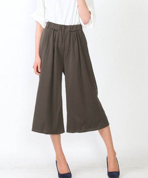 Coo+i(クーイ)の「フレア ガウチョパンツ(スウェットパンツ・レディース・ブラック系その他/ネイビー/ピンク/ブラック/グレー/ホワイト/ベージュ/キャメル/オレンジ/ホワイト系その他/カーキ/ワイン/テラコッタ・FREE)」の8枚目の写真