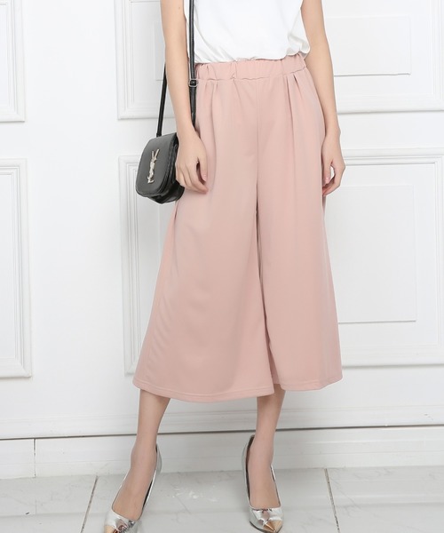 Coo+i(クーイ)の「フレア ガウチョパンツ(スウェットパンツ・レディース・ブラック系その他/ネイビー/ピンク/ブラック/グレー/ホワイト/ベージュ/キャメル/オレンジ/ホワイト系その他/カーキ/ワイン/テラコッタ・FREE)」の11枚目の写真