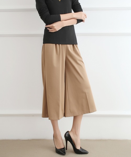 Coo+i(クーイ)の「フレア ガウチョパンツ(スウェットパンツ・レディース・ブラック系その他/ネイビー/ピンク/ブラック/グレー/ホワイト/ベージュ/キャメル/オレンジ/ホワイト系その他/カーキ/ワイン/テラコッタ・FREE)」の17枚目の写真