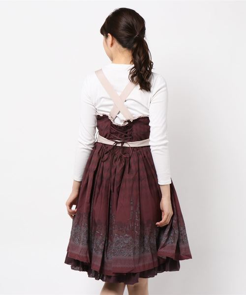 axes femme アクシーズファム ワンピース 茶色 エッフェル塔 ローズ axes femme アクシーズファム ワンピース 茶色 エッフェル塔 ローズ