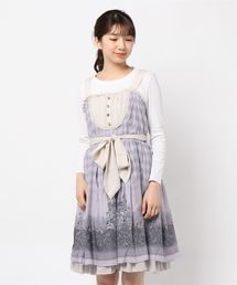 axes femme（アクシーズファム）の「ローズキャッスル柄ワンピ