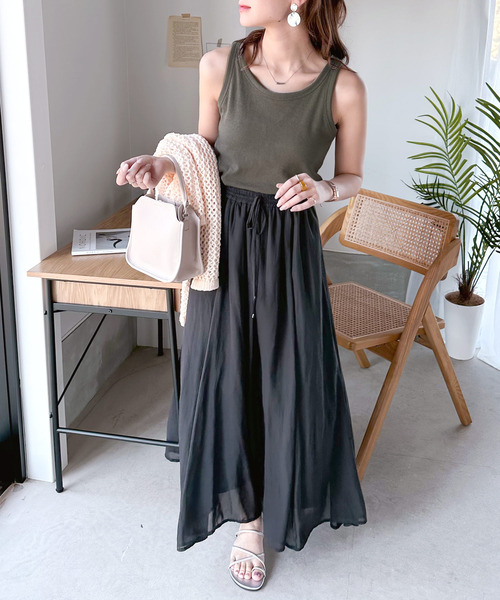 Java（ジャバ）の「《JaVa ジャバコラボ》大人のトレンドインナー。アメスリカップ付タンクトップ（タンクトップ・レディース・杢グレー/ブラック/ホワイト/ブラウン/チャコール/ベージュ/カーキ/オレンジ/イエロー・X-LARGE/MEDIUM/LARGE/XX-LARGE/XXX-LARGE/SMALL）」の11枚目の写真