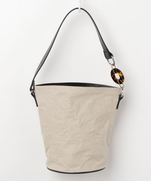 arth(アース)の「【arth】LINEN BD CRUMPLE BUCKET / 【アース】(ハンドバッグ・レディース・ベージュ/ブラック・FREE)」の8枚目の写真