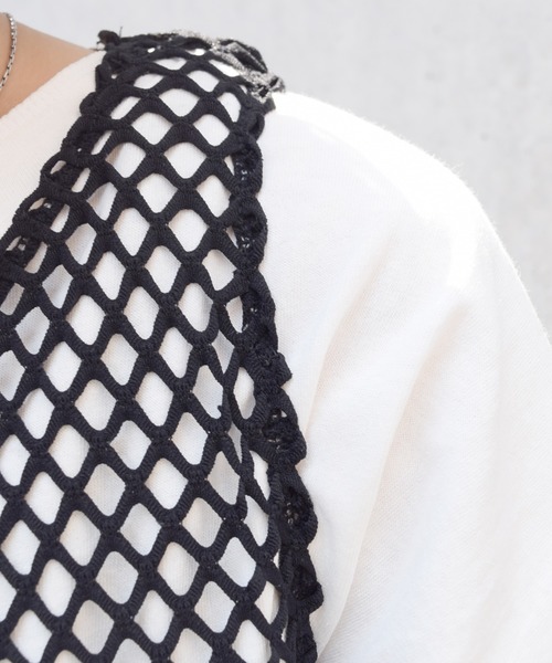 Marient（マリエント）の「メッシュタンクトップ/TOPS（Tシャツ/カットソー・レディース・ブラック/ベージュ/ホワイト・FREE）」の16枚目の写真