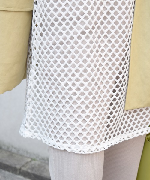 Marient（マリエント）の「メッシュタンクトップ/TOPS（Tシャツ/カットソー・レディース・ブラック/ベージュ/ホワイト・FREE）」の15枚目の写真