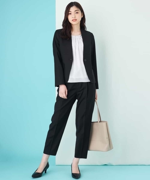a.v.v(アーヴェヴェ)の「【セットアップ対応】importVネックジャケット(その他アウター・レディース・ブラック/グレー・38/34/42/36/40)」の4枚目の写真