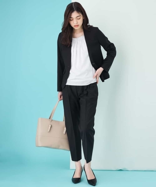 a.v.v(アーヴェヴェ)の「【セットアップ対応】importVネックジャケット(その他アウター・レディース・ブラック/グレー・38/34/42/36/40)」の5枚目の写真