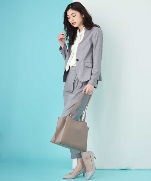a.v.v(アーヴェヴェ)の「【セットアップ対応】importVネックジャケット(その他アウター・レディース・ブラック/グレー・38/34/42/36/40)」の6枚目の写真