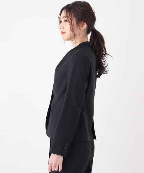 a.v.v(アーヴェヴェ)の「【セットアップ対応】importVネックジャケット(その他アウター・レディース・ブラック/グレー・38/34/42/36/40)」の9枚目の写真
