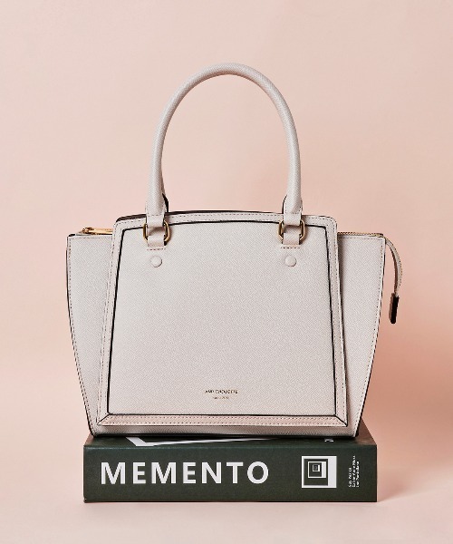 & chouette（アンドシュエット）の「新型2wayハンドバッグ（ハンドバッグ・レディース・ブラック/ネイビー/ブラウン/オフホワイト/ピンク/グリーン・FREE）」の2枚目の写真