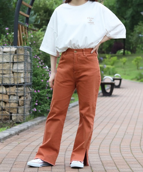 PairPair（ペアペア）の「サマーフォトプリントT（Tシャツ/カットソー・レディース・オフホワイト/ホワイト/モカ/ブルー・FREE）」の5枚目の写真