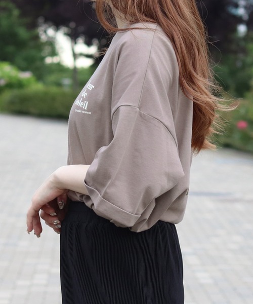 PairPair（ペアペア）の「サマーフォトプリントT（Tシャツ/カットソー・レディース・オフホワイト/ホワイト/モカ/ブルー・FREE）」の6枚目の写真