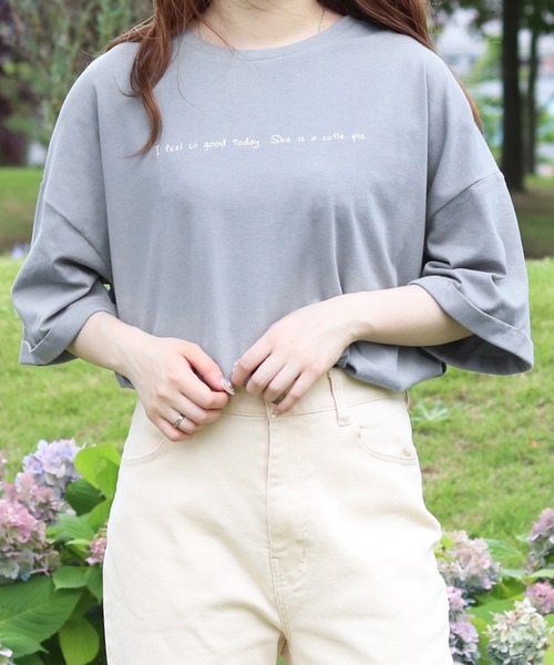 PairPair（ペアペア）の「サマーフォトプリントT（Tシャツ/カットソー・レディース・オフホワイト/ホワイト/モカ/ブルー・FREE）」の17枚目の写真