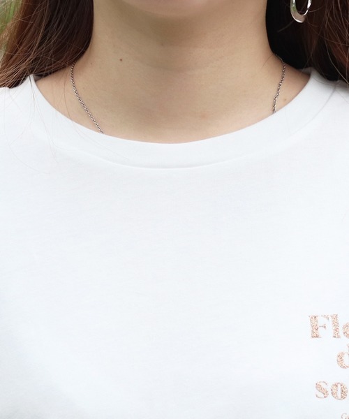 PairPair（ペアペア）の「サマーフォトプリントT（Tシャツ/カットソー・レディース・オフホワイト/ホワイト/モカ/ブルー・FREE）」の8枚目の写真