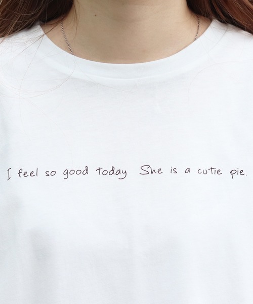 PairPair（ペアペア）の「サマーフォトプリントT（Tシャツ/カットソー・レディース・オフホワイト/ホワイト/モカ/ブルー・FREE）」の9枚目の写真