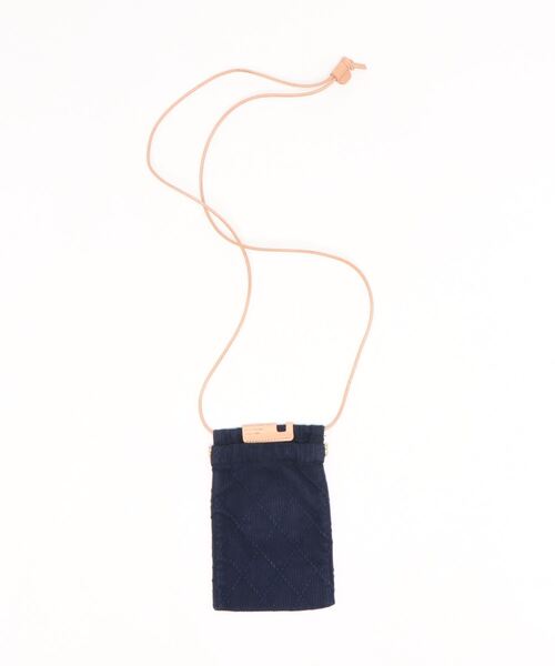 TONE SELECT GOODS(トーンセレクトグッズ)の「【Butler Verner Sails】反応染め九櫻刺子ネックミニポーチ(ショルダーバッグ・レディース・ブルーグレー/グリーン/ネイビー/イエロー/キャメル・FREE)」の13枚目の写真