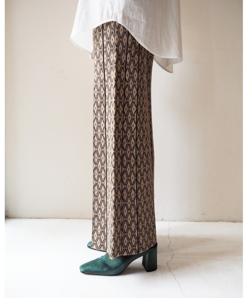 TODAYFUL（トゥデイフル）の「パターンニットレギンス(Pattern Knit  