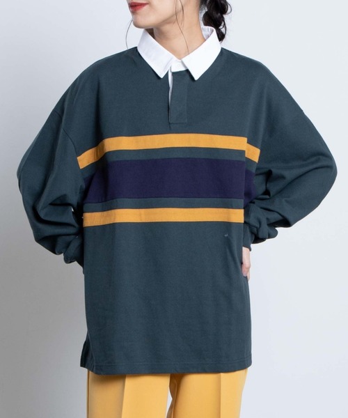 Wego ウィゴー の Wego カラーラインラガーシャツ Tシャツ カットソー Wear
