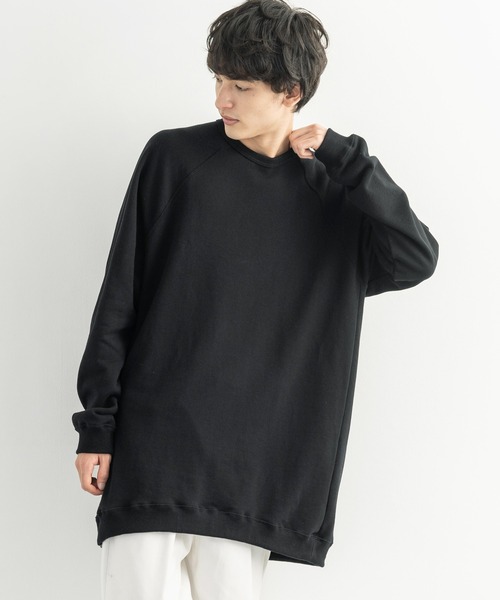 Audience（オーディエンス）の「日本製 裏毛 スーパービッグシルエット 無地スウェット AUD6234（スウェット・メンズ・オートミール/ブラック/オリーブ/ネイビー/グレー・L/M）」の19枚目の写真