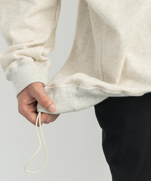 Audience（オーディエンス）の「日本製 裏毛 スーパービッグシルエット 無地スウェット AUD6234（スウェット・メンズ・オートミール/ブラック/オリーブ/ネイビー/グレー・L/M）」の11枚目の写真