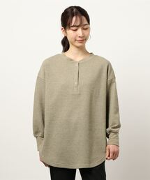 Lugnoncure（ルノンキュール）の「起毛ワッフルプルオーバー（Tシャツ/カットソー・レディース）」
