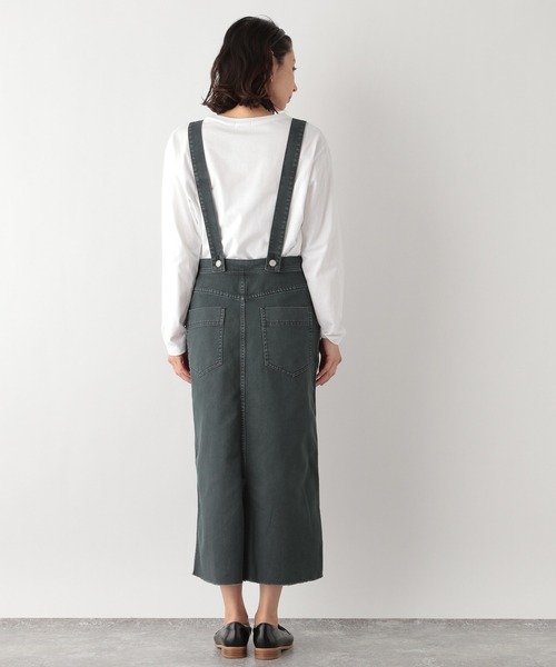 LEPSIM（レプシィム）の「ツイルジャンパースカート　934800（ジャンパースカート・レディース・ベージュ/グレー・MEDIUM/LARGE）」の9枚目の写真