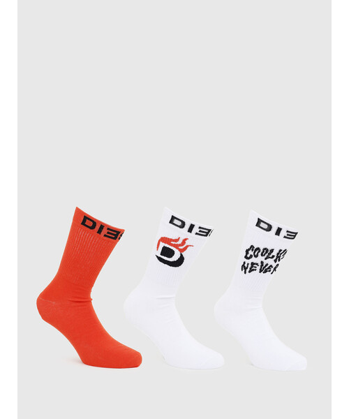 Diesel ディーゼル の メンズ ソックス 3パックセット ソックス 靴下 Wear