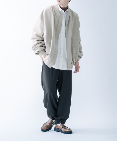 epnok(エプノック)の「ベーシックルーズMA-1(MA-1・メンズ・チャコールグレー/ライトブラウン/グレイッシュベージュ・MEDIUM/LARGE)」の9枚目の写真