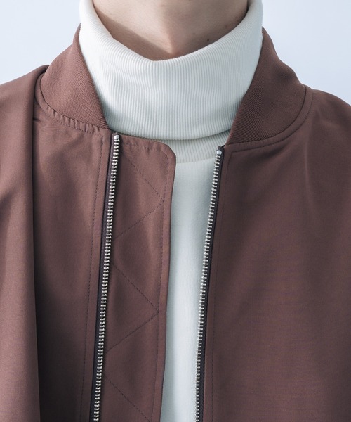 epnok(エプノック)の「ベーシックルーズMA-1(MA-1・メンズ・チャコールグレー/ライトブラウン/グレイッシュベージュ・MEDIUM/LARGE)」の11枚目の写真