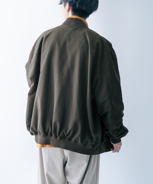 epnok(エプノック)の「ベーシックルーズMA-1(MA-1・メンズ・チャコールグレー/ライトブラウン/グレイッシュベージュ・MEDIUM/LARGE)」の12枚目の写真