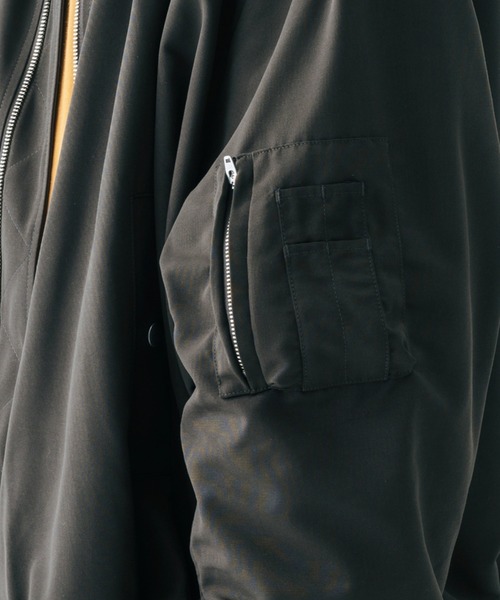 epnok(エプノック)の「ベーシックルーズMA-1(MA-1・メンズ・チャコールグレー/ライトブラウン/グレイッシュベージュ・MEDIUM/LARGE)」の13枚目の写真