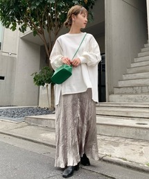 Kastane | 配色ステッチダンボールプルオーバー(スウェット)