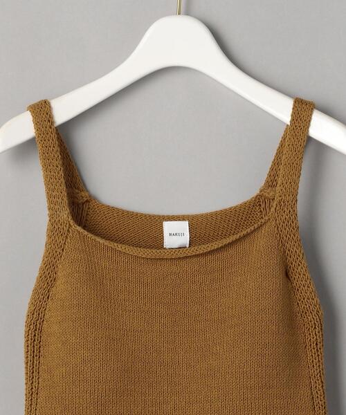 HAKUJI ボーダータンクトップ HAKUJI ハクジ Twist cotton bra tank ツイスト コットン ブラ