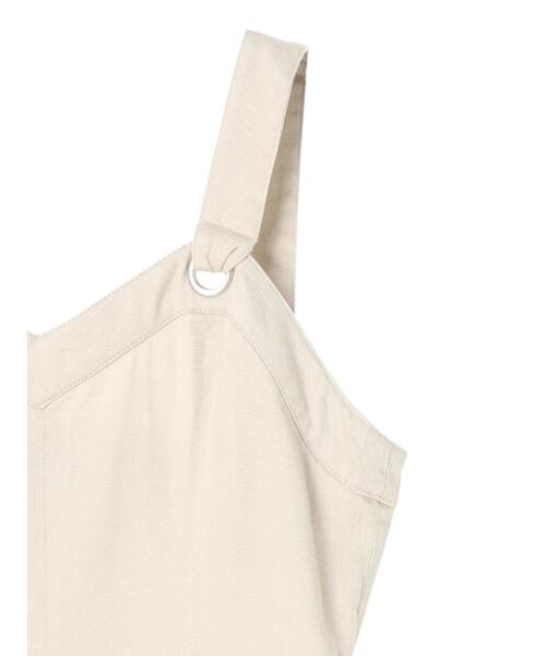 Sugar spoon（シュガースプーン）の「・SUGAR SPOON ツイルフレアジャンスカ＊（ジャンパースカート・レディース・ブラック/アイボリー/ライトカーキ・FREE）」の21枚目の写真