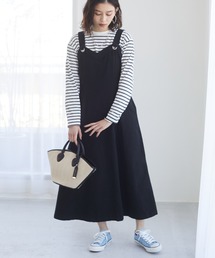 Sugar spoon | ・SUGAR SPOON ツイルフレアジャンスカ＊(ジャンパースカート)